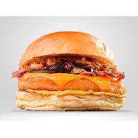 imagem Hambúrguer Chicken Bbq + Batata Frita - Grátis Refrigerante Lata | Combo