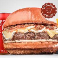 imagem Hambúrguer Queijo Brie + Batata Frita - Grátis Refrigerante Lata | Combo