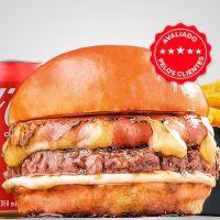 imagem Hambúrguer Camembacon + Batata Frita - Grátis Refrigerante Lata | Combo